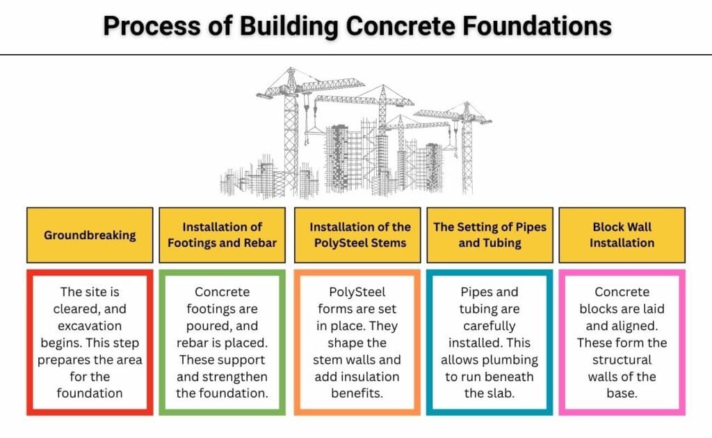 Process of Building Concrete Foundations