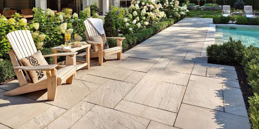 Textured Concrete Patio