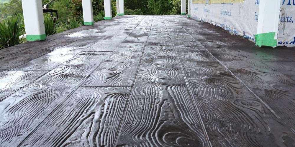 Wood Stamped Concrete