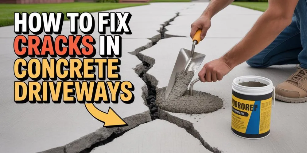 How to Repair Cracks in a Concrete Driveway