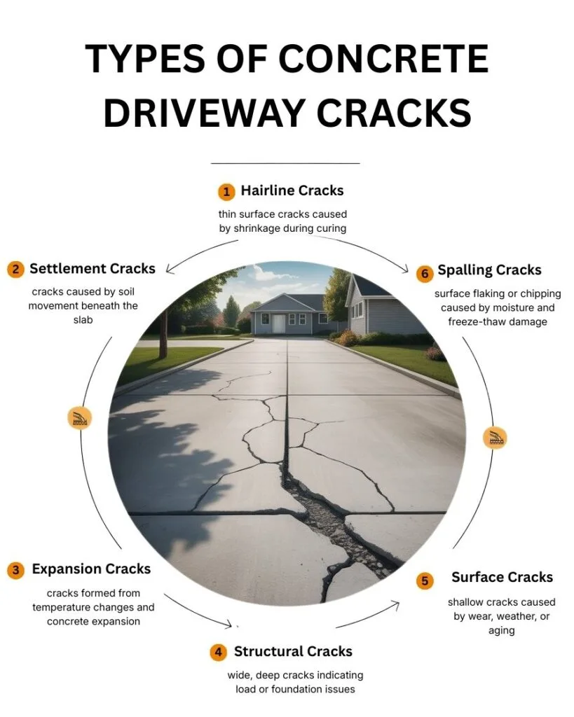 Types Of Concrete Driveways Cracks
