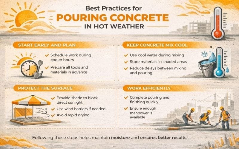 Best Practice for Pouring Concrete in Hot Weather