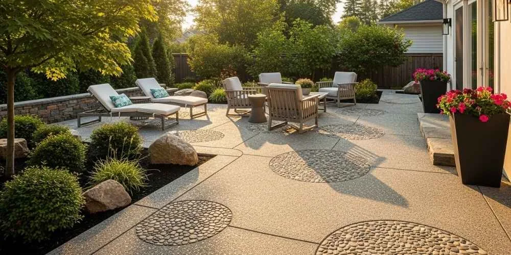 aggregate concrete patio